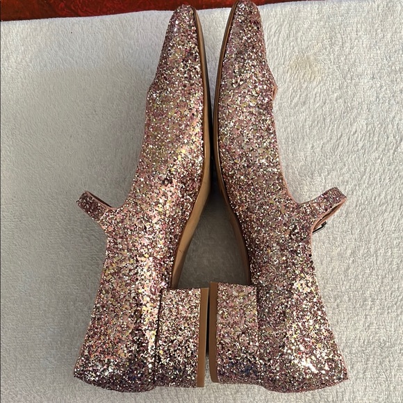 Madewell Pink Glitter Heels - Picture 2 of 4